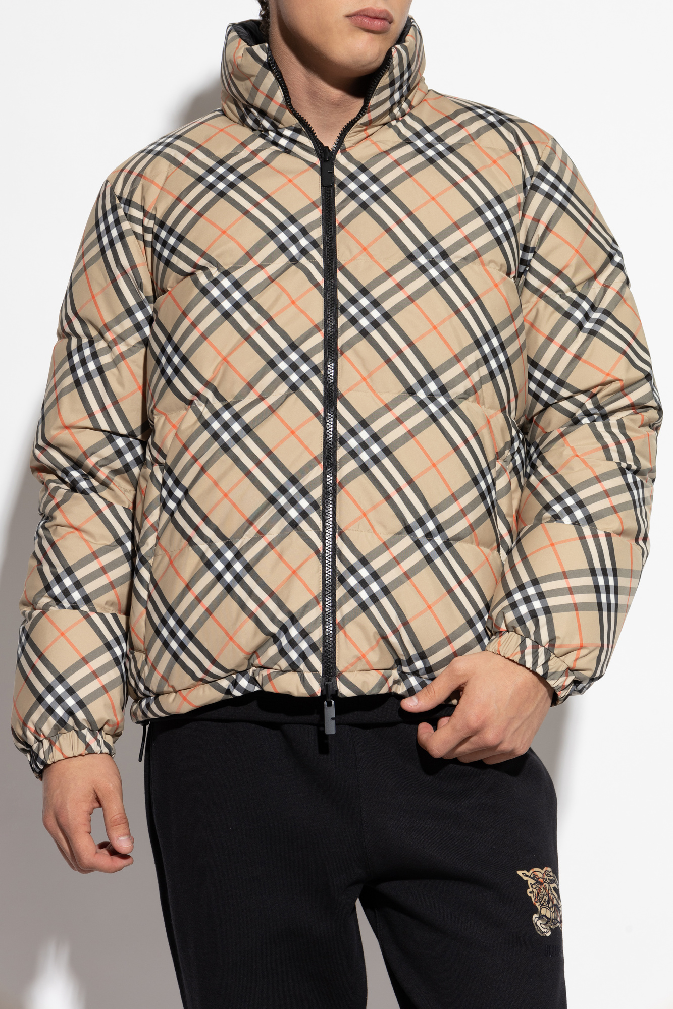 Beige Reversible down jacket Burberry - Vitkac Slovakia
